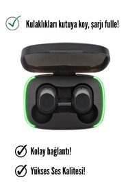 Resim Favors Y60 Earbuds Kablosuz Kulakiçi Bluetooth Kulaklık HD Ses Kalitesi BT 5.1 