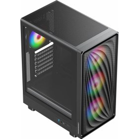 Resim PowerBoost PB-A5065B-650w 80+ Bronze 4*ARGB Fan Mesh USB 3.0 Mid-T ATX Gaming Siyah Kasa 