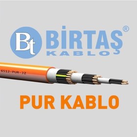 Resim Birtaş Ef6512-pur-7x1.5 ,kesit 1.5mm 7-damar/çok Telli Ağırşart Hareketli Pur Kablo 