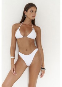 Resim Mai Collection Mai Studios Co. Samudra Düz Kesim Beyaz Bikini Altı Beyaz 