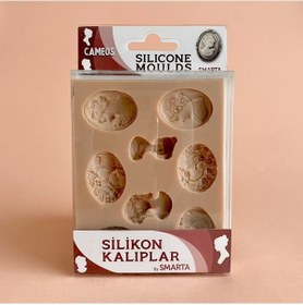 Resim Smarta Silikon Kalıp Cameos 13 x 10 x 1.5 CM 