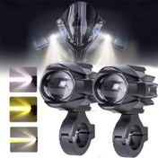 Resim BMW, HONDA, Yamaha ve SUZUKI Hero Italika Jawa için 12V 24V Yardımcı Motosiklet LED Lambaları Dış Araç Işıkları 