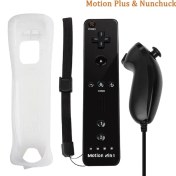 Resim Kepang 11-60-230-NINTENDO Wii/wii U Joystick 2 In 1 Denetleyici Seti Kablosuz Uzaktan Gamepad Motion Plus Silikon Kılıf Ile Video Oyunu (Yurt Dışından) 