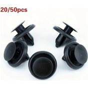 Resim Turcoshop11 20 Adet 7mm Plastik Oto Perçini Toyota Corolla Golf Highlander Prado Motor Koruma Kapakları Çamurluk Montaj Aksesuarları 