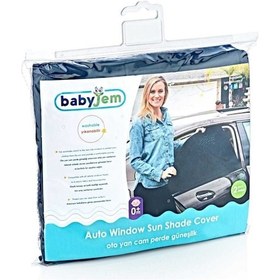 Resim Babyjem Oto Cam Perdesi Siyah 