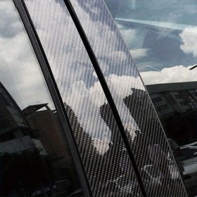 Resim 5D Karbon Fiber Vinil Kaplama Rulosu Araç Koruması için – Kendinden Yapışkanlı Çarpışma Önleyici Kapı Eşiği Koruyucusu, Çizilmeye Dayanıklı Hoş Geldiniz Pedalı Koruyucu Film, Evrensel Döşeme Çıkartması, Ana Malzeme Karbon Fiber – 3M x 10cm 