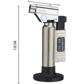 Resim Tiger King BS-261 Bütan Gaz Torch Pürmüz Mavi Alev Çakmak 