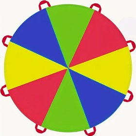 Resim Gökkuşağı Paraşütü, 2m / 3m / 3.6m / 4m 6.56ft / 9.84ft / 11.81ft / 13.12ft Uzunlukta Rastgele Renkli, Açık Hava Parti Etkinlikleri için Uygun, Takım Oyunları ve Aile Yapımı Oyuncaklar 