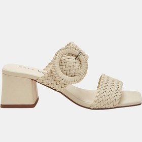 Resim Katy Perry The Gemm Woven Kadın Krem Topuklu Terlik Krem 