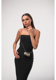 Resim Ççs 18285 Kadın Çapraz Asılı Çanta Altın 