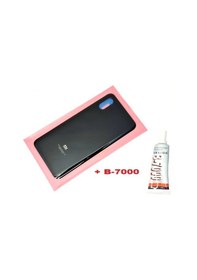 Resim Xiaomi Mi 8 Pro Arka Pil Batarya Kapak Cam+b-7000 Siyah 