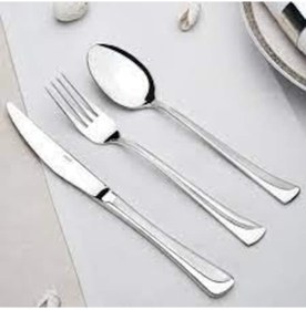 Resim Nehir Maksi Saten 6 Kişilik 36 Parça Çatal Kaşık Bıçak Takımı Inox 