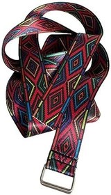 Resim Yoga Kemeri - Desenli Metal Bağlantılı 200 Cm Yoga Kemeri - Yoga Kayışı 