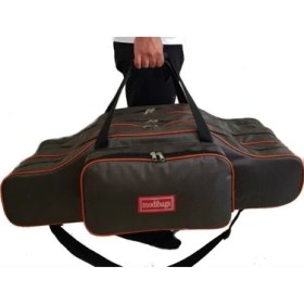 Resim Modibags 105 Cm 4 Göz Lüks Olta Kamış Çantası Haki 