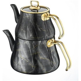 Resim Brioni Marble Siyah Mermer Çaydanlık 2.7 L Siyah 