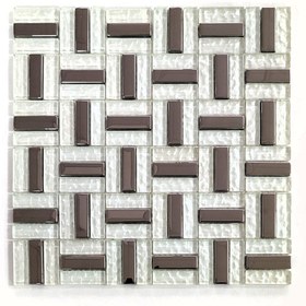 Resim MozaiKristaL Mutfak Tezgah Arası Ve Iç Dekorasyon Için 15x48x6 Mm Kristal Cam Mozaik ( 1 Kutu = 1 M2 Fiyatıdır ) 