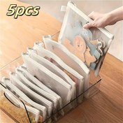 Resim 5 adet/10 adet A5 Fermuarlı Çanta Mesh Fermuarlı Çanta - Fermuarlı Kapatma ile Dosya, Ofis Düzenleme, Malzemeler için Uygun 