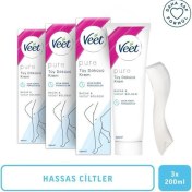 Resim Seddar Collection Veet Pure Tüy Dökücü Krem Hassas Cilt 200 ml 3 Adet 