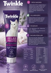 Resim Twinkle Relax Paste Kedi Malt Macunu 100 Gr | Sakinlik, Rahatlama ve Sindirim Desteği 