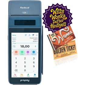 Resim propay P1000 ECR Android Yazar Kasa POS / Willy Wonka Defter Hediye 