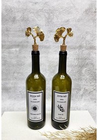Resim Altın Ginkgo Mantar Tıpalı 750ml Yeşil Şişe Etiketli Yağlık Yağda 
