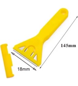 Resim Layfhex Çelik Bıçaklı Cam Fayans Mermer Leke Etiket Boya Buz Kazıyıcı 