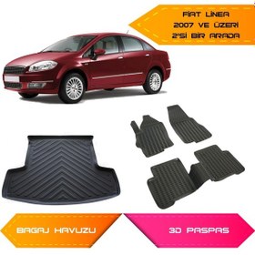 Resim Fiat Linea 3D Havuzlu Paspas Ve Bagaj Havuzu 