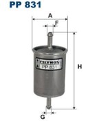 Resim FILTRON PP831 Yakit Filtresi ( Skoda Felicia 1.3-1.6 95-01) 004312114 818513 (WA118357) 