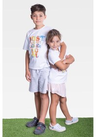 Resim Little's World Just Be Cool Çocuk Tshirt Beyaz 
