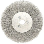 Resim Springsun Paslanmaz Çelik Tezgah Teli Fırçası - Zımparalama, Çapak Alma Ve Pas Temizleme İçin 6 İnç 