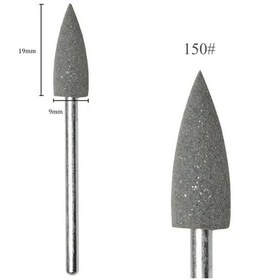 Resim Silikon Tırnak Parlatma Törpü Ucu 150 Grit Sivri Siyah 