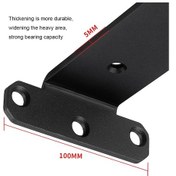 Resim Sones 5mm Kalınlığında Üçgen Braket Kitaplık Bölme Plakası, Stil: 200mm Beyaz 