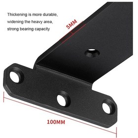 Resim Sones 5mm Kalınlığında Üçgen Braket Kitaplık Bölme Plakası, Stil: 200mm Beyaz 