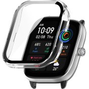 Resim Microsonic Amazfit GTS 4 Mini Kılıf Clear Premium Slim WatchBand Şeffaf 
