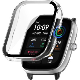 Resim Microsonic Amazfit GTS 4 Mini Kılıf Clear Premium Slim WatchBand Şeffaf 