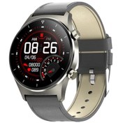 Resim Geeroyoo JZR-GY Takipçisi 1.28" Dokunmatik Ekran Ip68 24 Spor Modu Kalp Atışı İzleme Deri Kayış Kalori Sayacı Gri Akıllı Saat (İthalatçı Garantili) 