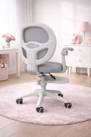 Resim ErgoKids Buzzy Çocuk Çalışma Sandalyesi Açık Gri 