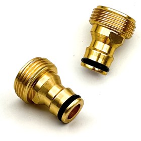 Resim 2 takım/3 takım/4 takım/5 takım/6 takım, G3/4 Hortum için Alüminyum Alaşımlı Erkek Dişli Musluk Bağlantısı, Dişli Musluk Adaptörü 