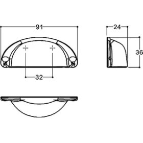 Resim Tas Kulp 32 mm Mat Altın Rengi 