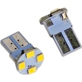 Resim Carub 12V T10 Ampul 4 Led Smd Fiber Beyaz Br0400205 
