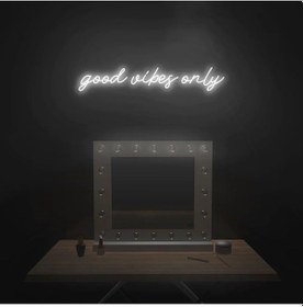 Resim Twins Led Good Vibes Only Yazılı Neon Tabela Beyaz Model:model:35903366 Beyaz 