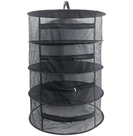 Resim Symbee 4 Katlı 600mm Kurutma Ağı - Nane, Bitki, Fıstık İçin Havlu Dokuma, Işık Geçirir, Kuş/haşere Engeli, Konik Zıplayıcı Kapanma, Kolay Saklama 