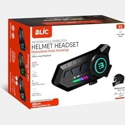 Resim Vothoon X3 Motor Kask Kulaklık RGB Modlu Su Geçirmez 5.3 Bluetooth Intercom 