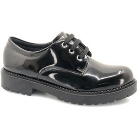 Resim Ayakdaş 3009 Oxford Kadın Ayakkabı Siyah-Rugan 