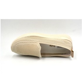 Resim Beyaz Filinta Moda Poli Hafif Taban Dokuma Günlük Kadın Comfort Ayakkabı Bej Bej 