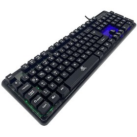Resim Dexim KBL707 Mekanik Hisli Rgb Led Arka Işıklı Şeffaf Kablolu Gaming Oyuncu Klavye 