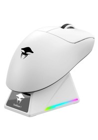 Resim Havit Kraken Starblaze-1 Rgb Kablosuz Gaming Mouse 26000 Dpı, Paw3395, Ekranlı Stant - Beyaz Starblaze-1 