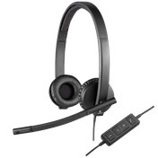 Resim Logitech 981-000575 H570E Stereo Usb Çift Taraflı Headset Mikrofonlu Kulaklık 