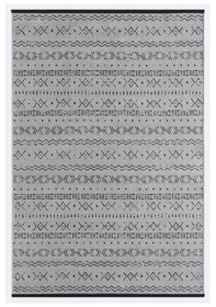 Resim Gaia Gri Halı Yıkanabilir Kaymaz Taban Şönil Kilim Dokuma Pamuk Taban Kilim 10335 Gri 