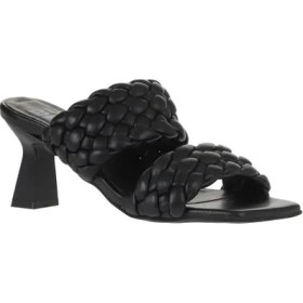 Resim Bueno Shoes Siyah Deri Kadın Topuklu Terlik 01WY6804 01WY6804 